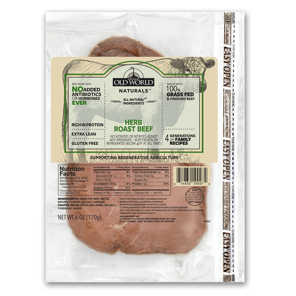 Package of deli roast beef