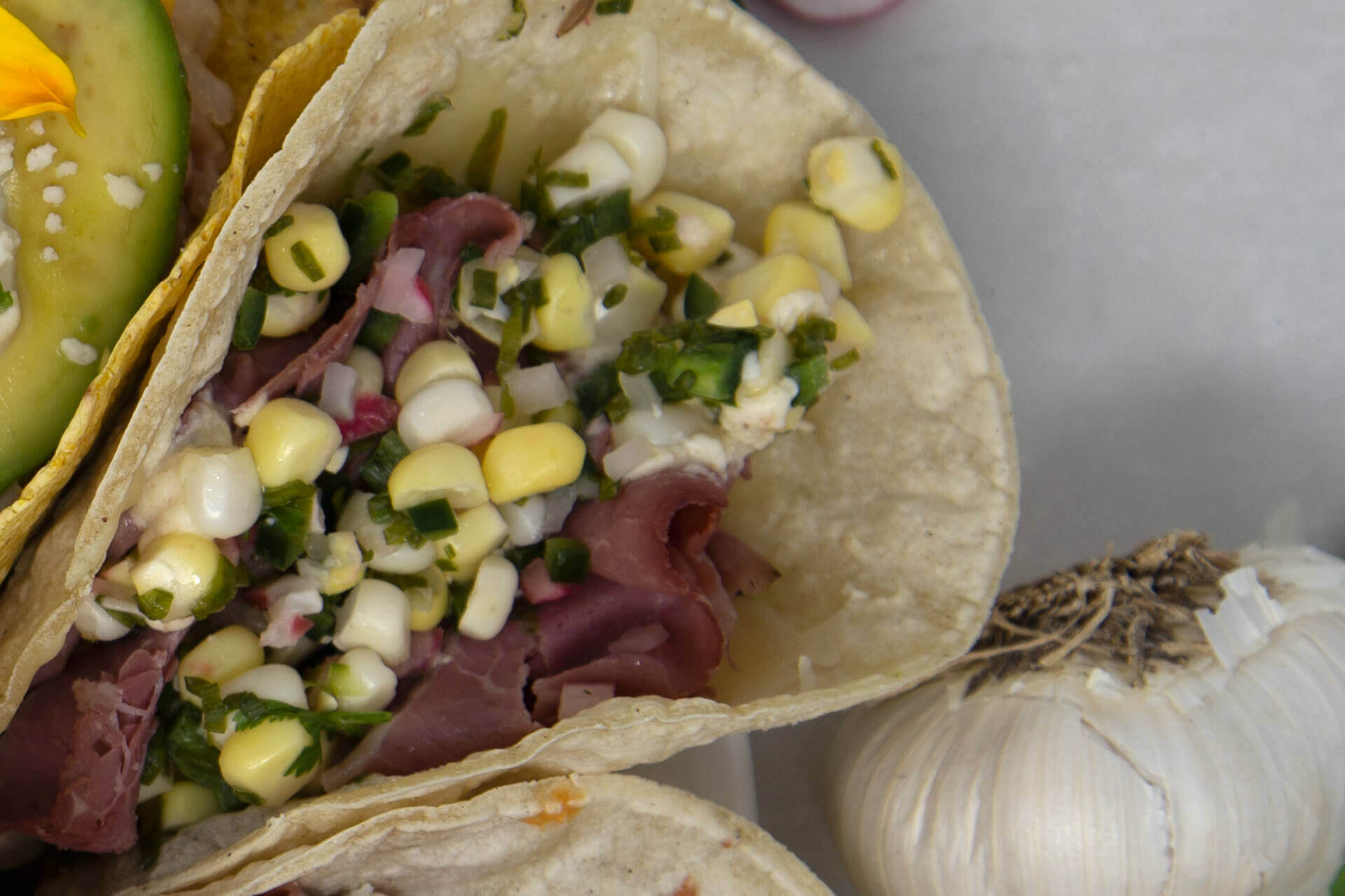 Pastrami Tacos with Corn Salsa | Old World Naturals